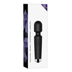 BDSMaster Wand Beautylit 20cm Tête 42mm Noir